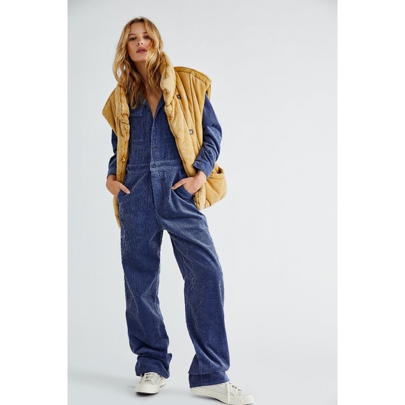 Free People Pants - Wrangler × Free People | Corduroy Boiler Suit Nwot